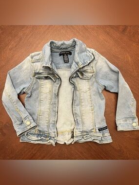 Calvin Klein Jeans Kids Light Wash Denim Jacket - Pale Blue 3T